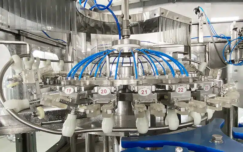 glass beer bottling machine- rising part