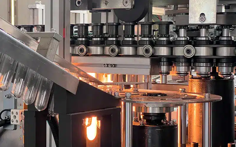 pet blow moulding machine feeding