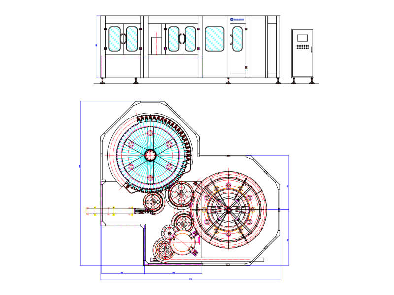 filling machine manufacturer Technical Drawings