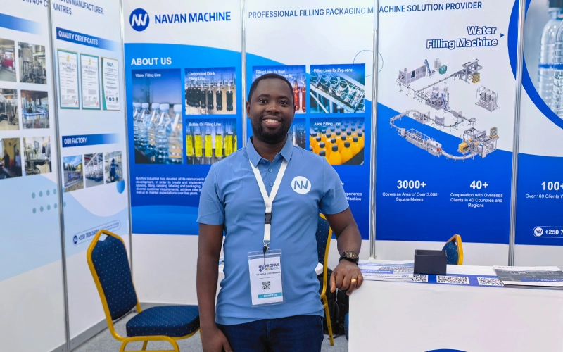 NAVAN Africa CO.,LTD office exterior in Kigali, Rwanda, showcasing the new facility for filling line support and services.