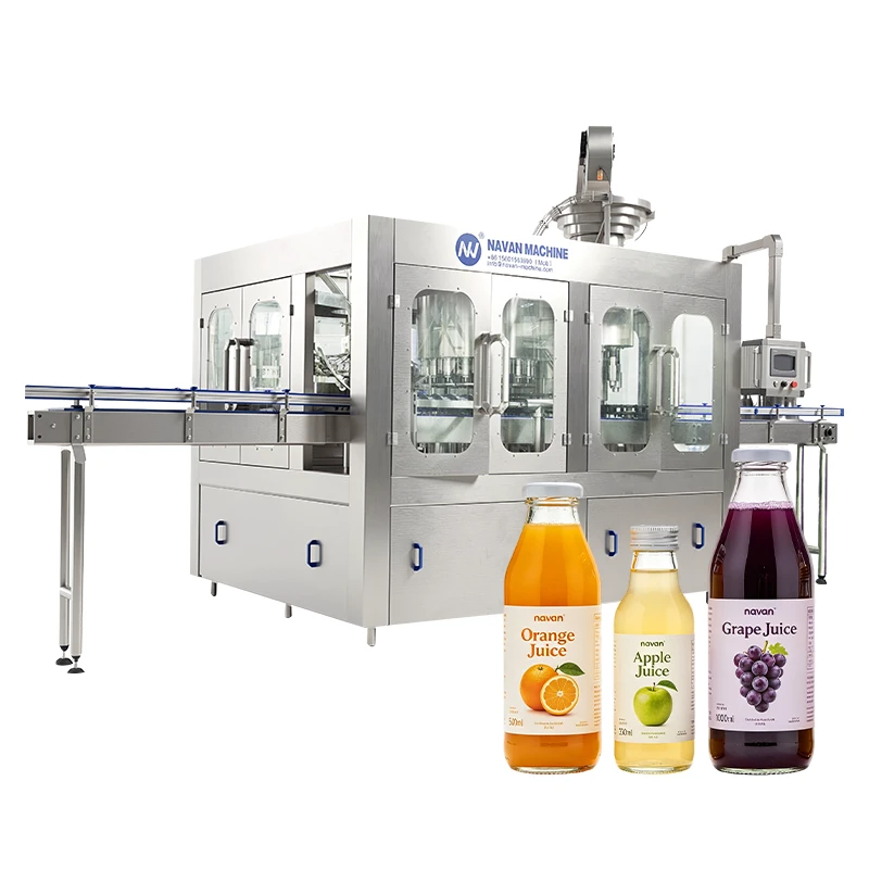 juice filling machine for glass bottle