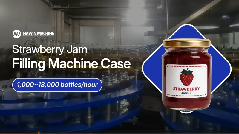 strawberry jam filling machine case